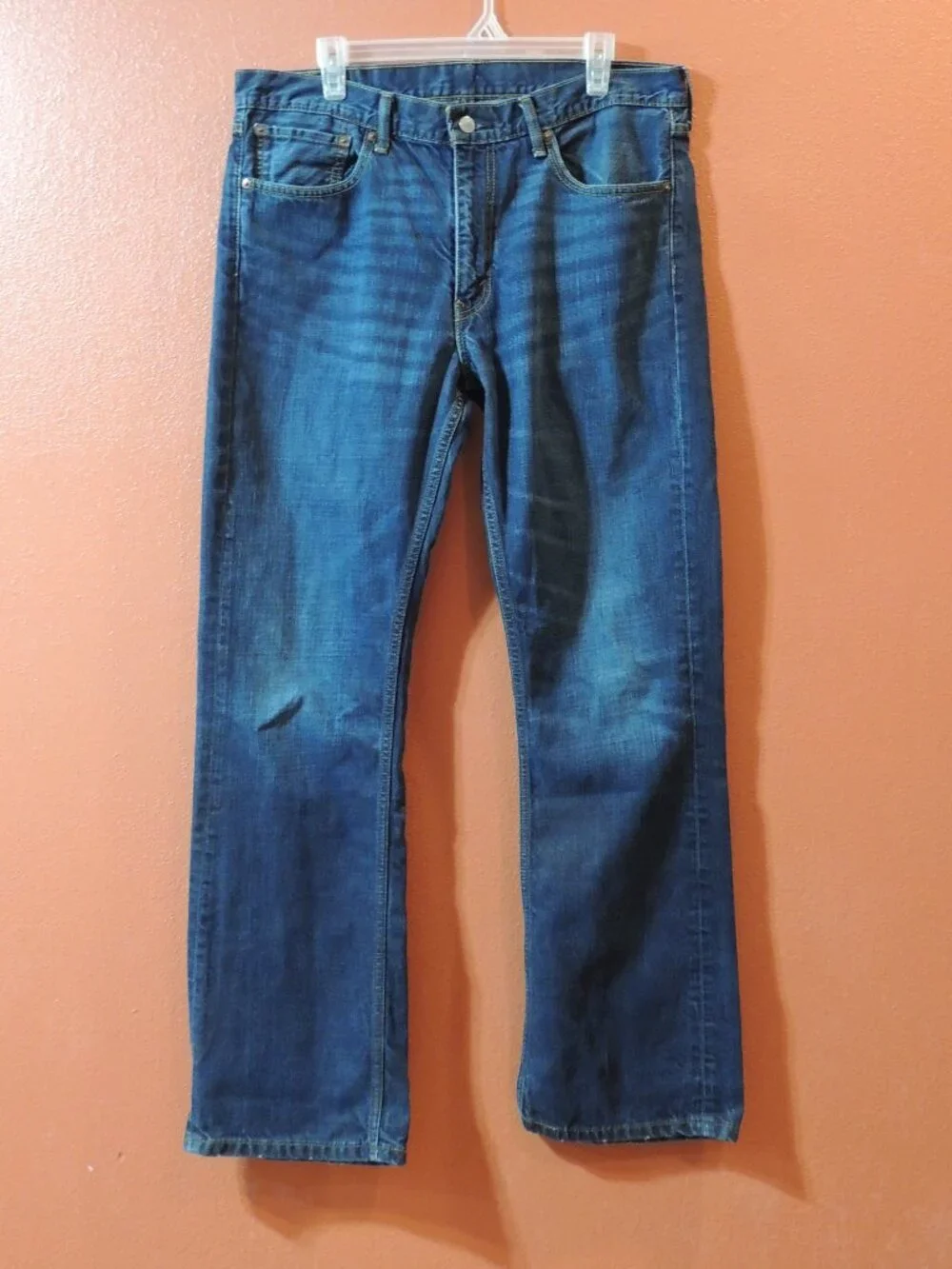 Levi 527 Jeans Vintage 2004 Men 36x32 Pockets Outdoor Work Denim Blue Jeans